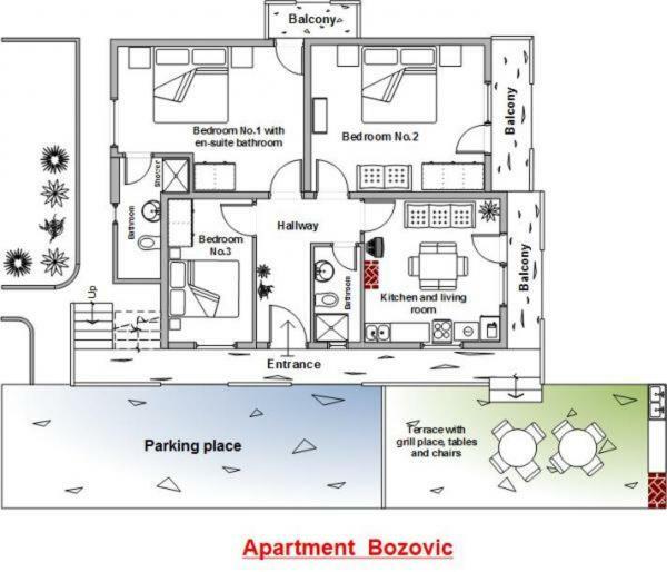 Apartment Bozovic Orebic Bilik gambar